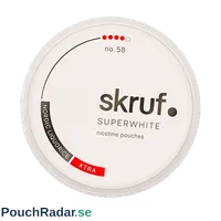 skruf SUPERWHITE no 58 Nordic Liquorice Extra Stark