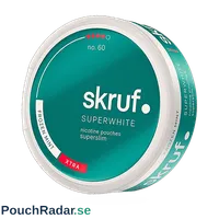skruf SUPERWHITE no 60 Frozen Mint Super Slim Extra Strong