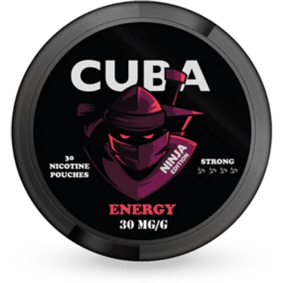CUBA Ninja Energy Slim Strong All White Snus