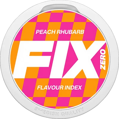 FIX Peach Rhubarb Zero Nikotinfritt Snus