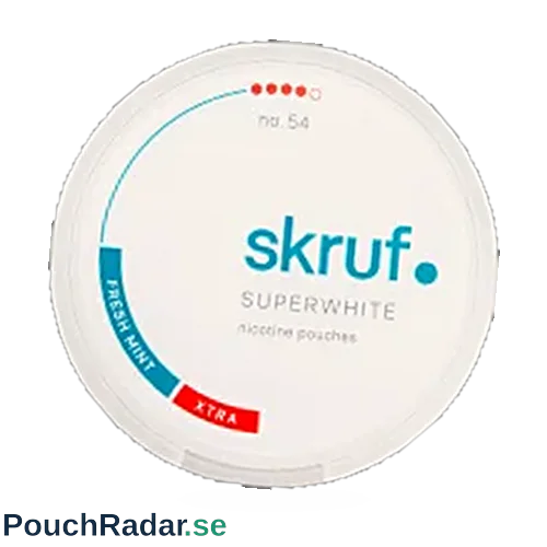 Skruf Superwhite No. 54 Fresh Mint Xtra Strong Slim