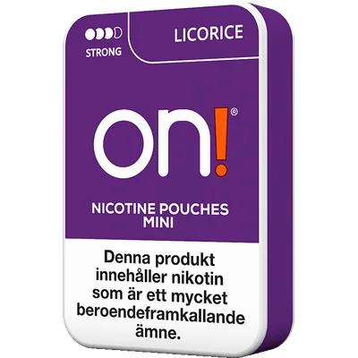 On! Licorice Mini 6mg Strong