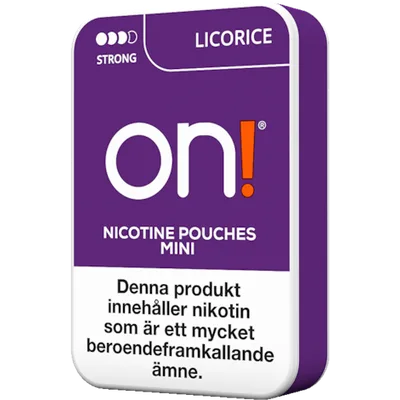 On! Licorice 6mg Mini