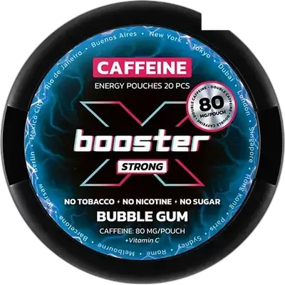 X-Booster Bubble Gum Strong Koffein Snus