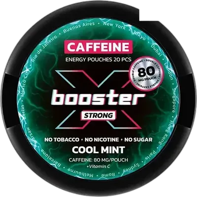 X-Booster Cool Mint Strong Slim Koffein Snus